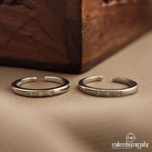 White Elegant Toerings (T4750)