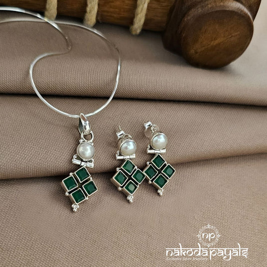 Green  Pendant Set (N11527)