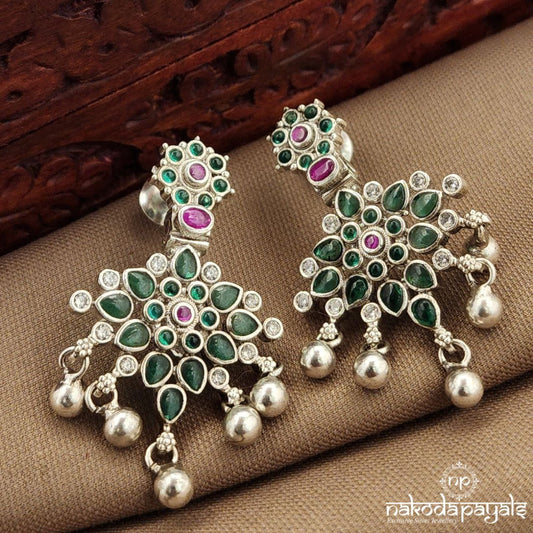 Dotted Green Earrings (C3916)
