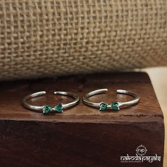 Green Bow Toerings (T4442)