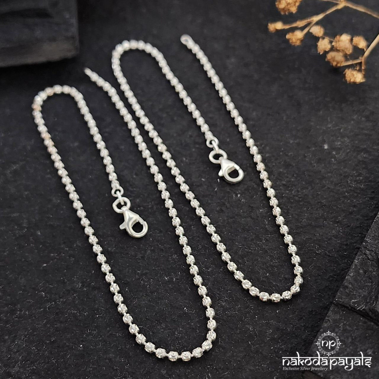 Linked Ball Anklets (A6157)