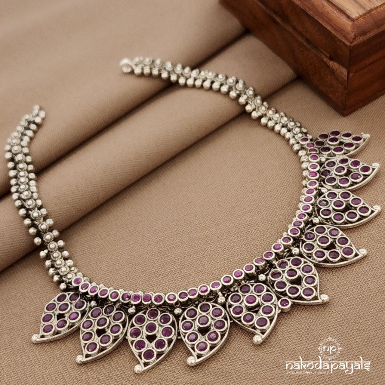 Pinkish Mango Neckpiece (N11355)