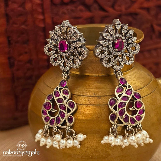 CZ Peocock Earrings (C3955)