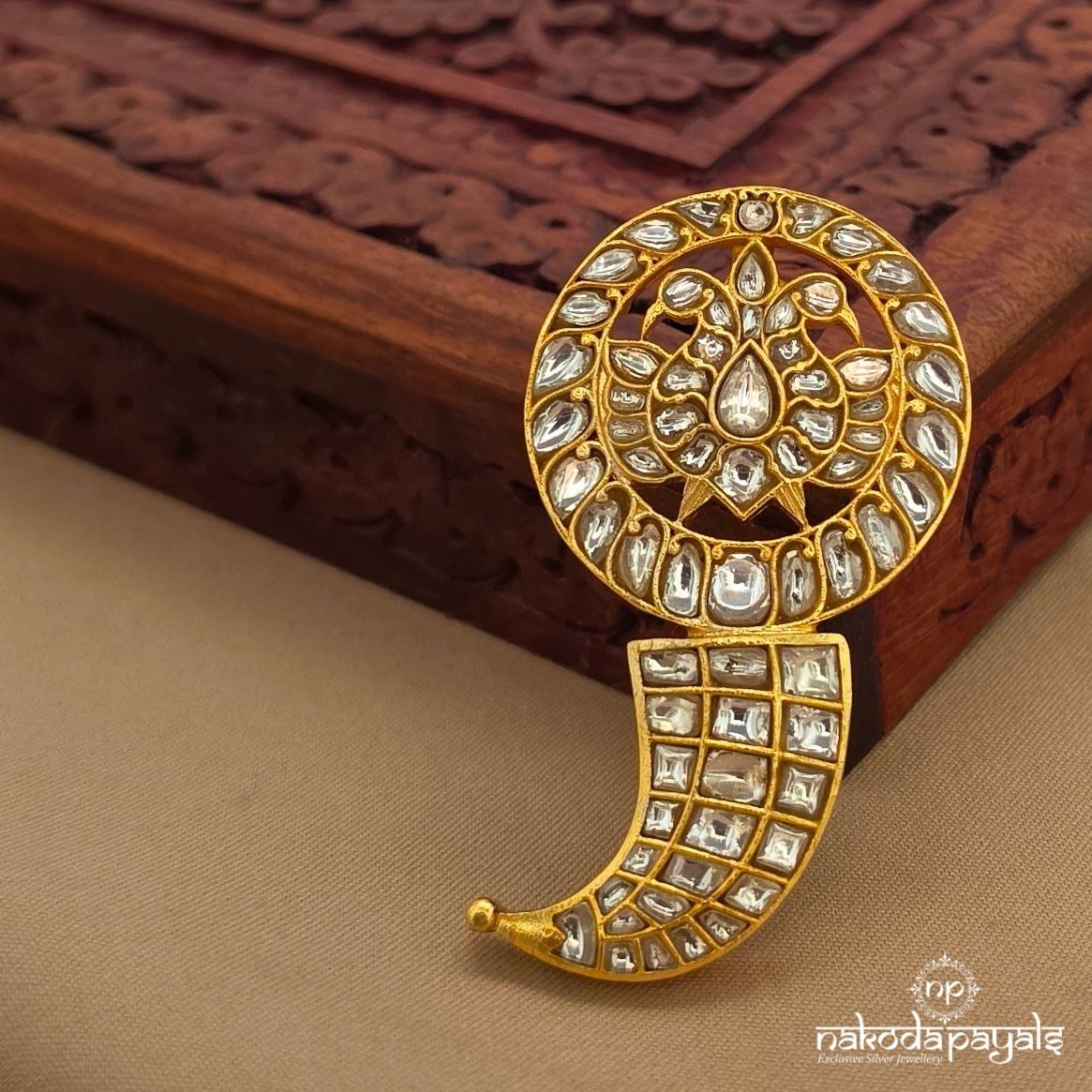 Circular Gandaberunda Kundan Pendant (Gp2377)