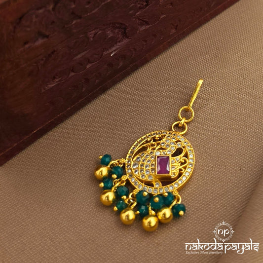 Peacock CZ Maang Tikka (Gm1153)