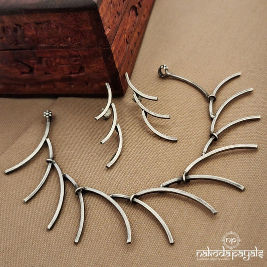 Tribal Neckpiece With Earrings (N11617)