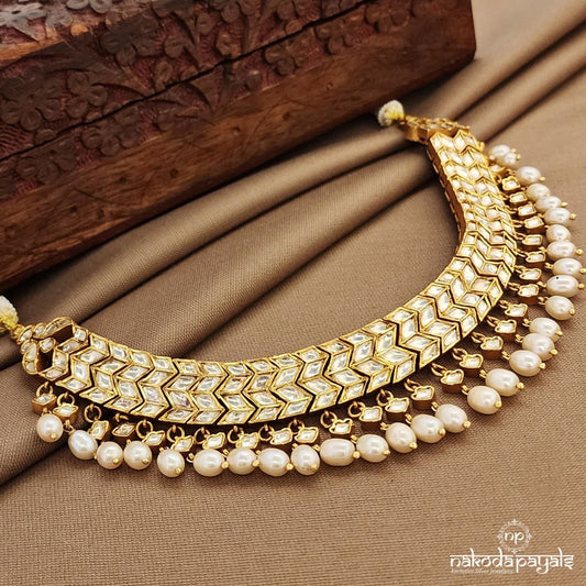 White Kundan Neckpiece (Gn9948)