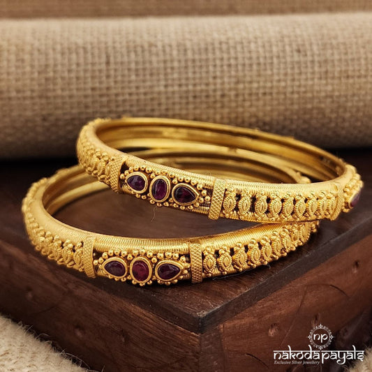 Traditional Pink  Bangles (Gk3027)
