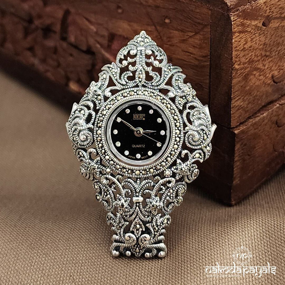 Squarish Marcasite Table Watch (W0283)