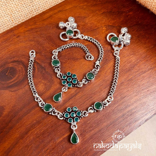 Greenish Baby Anklets (Ka9270)