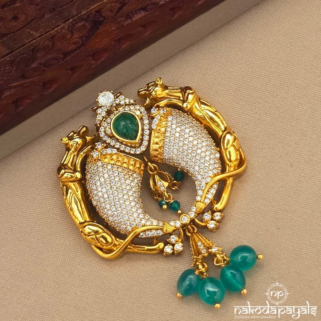 Elegant Green Drop Pendant (Gp2678)