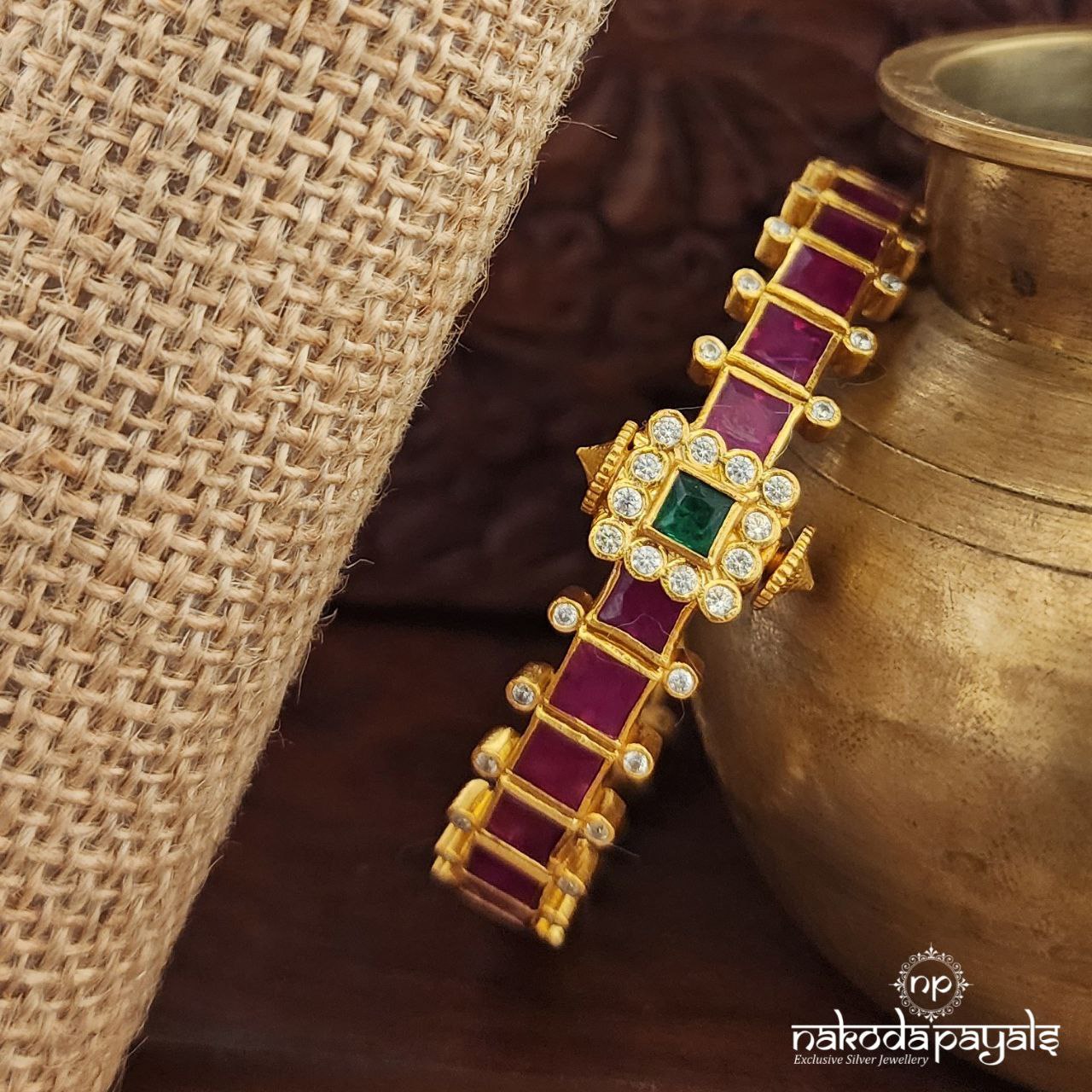 Pink Squarish Single Kada (Gk2997)