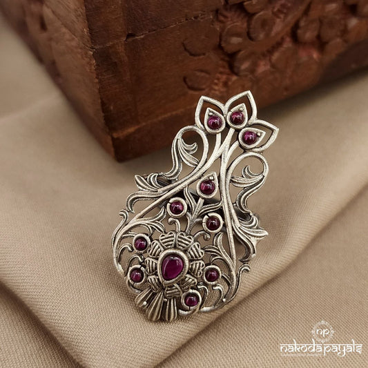 Elegant Pink Finger Ring (F2752)