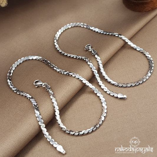 Shinney White Anklet (A6631)