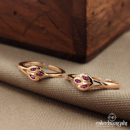 Pink Rose Gold Toerings (T4739)