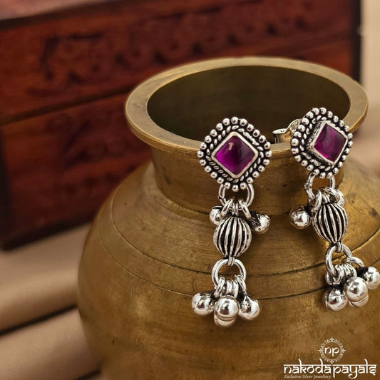 Pink Squarish Studs (S4077)