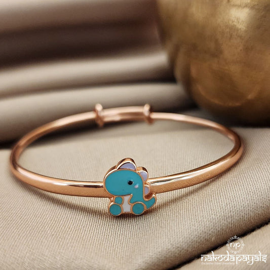 Green Baby Dino Rose Gold Single Kada (Ka9245)