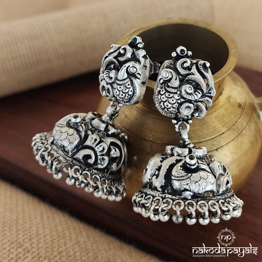 Peacock Charm Jhumka (J1051)