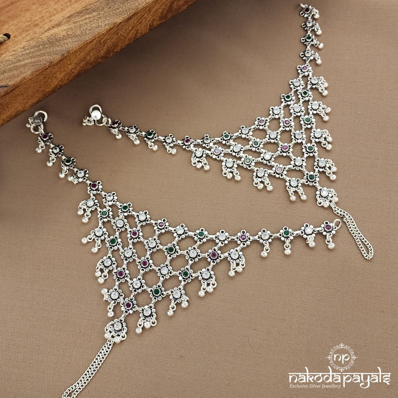 MultiColor Floral Pag Phool "10 Inch" (A6686)