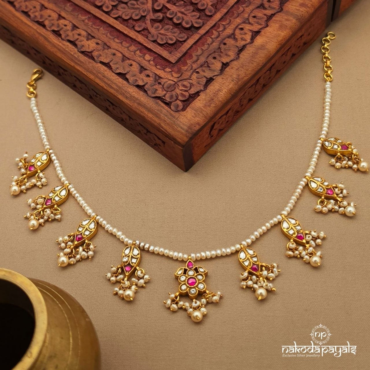 Exemplary Kundan Floral Neckpiece (Gn10851)