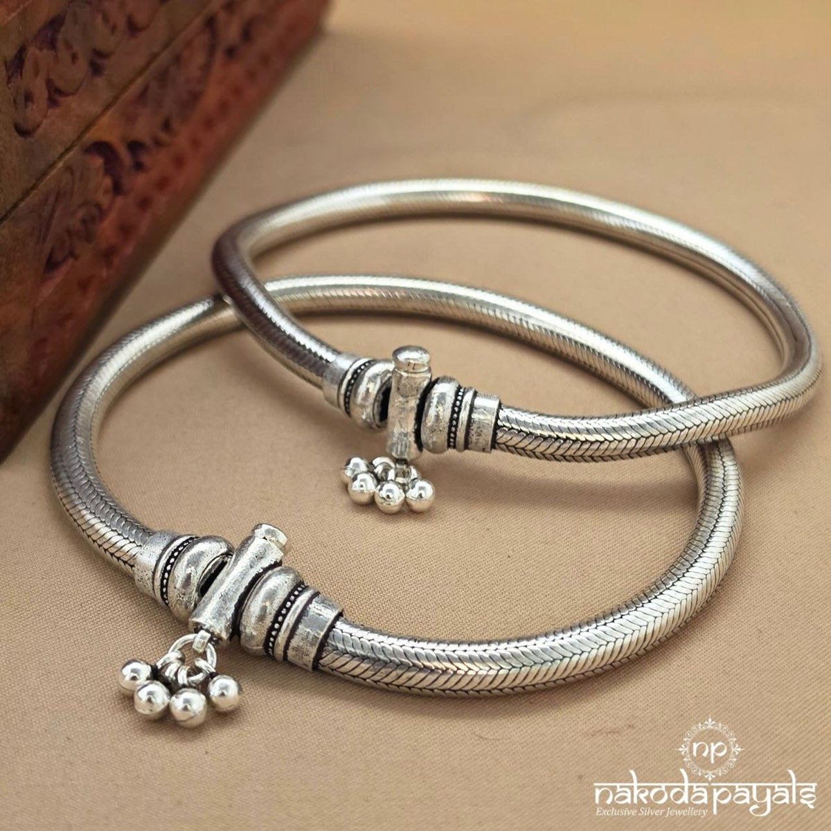Round And Solid Hyderabadi Anklets(A7141)