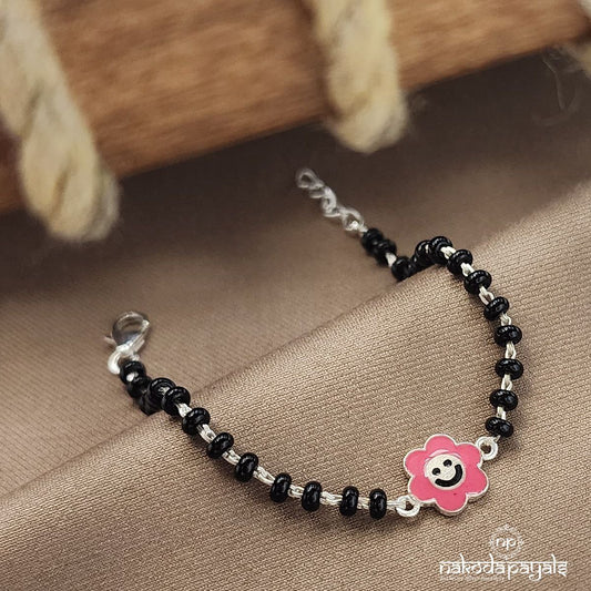 Cute Pink Flower Kids Bracelet (Ka9395)
