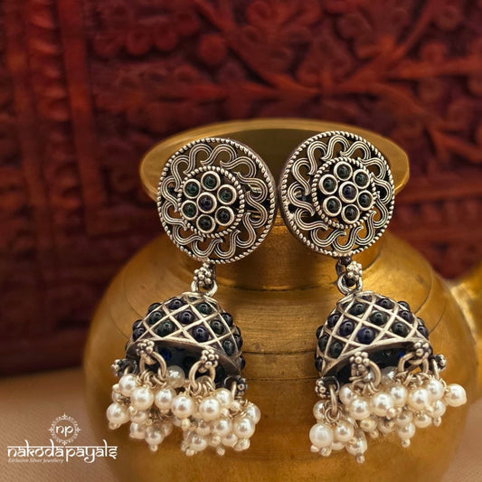 Green Dotted Jhumka (J1620)