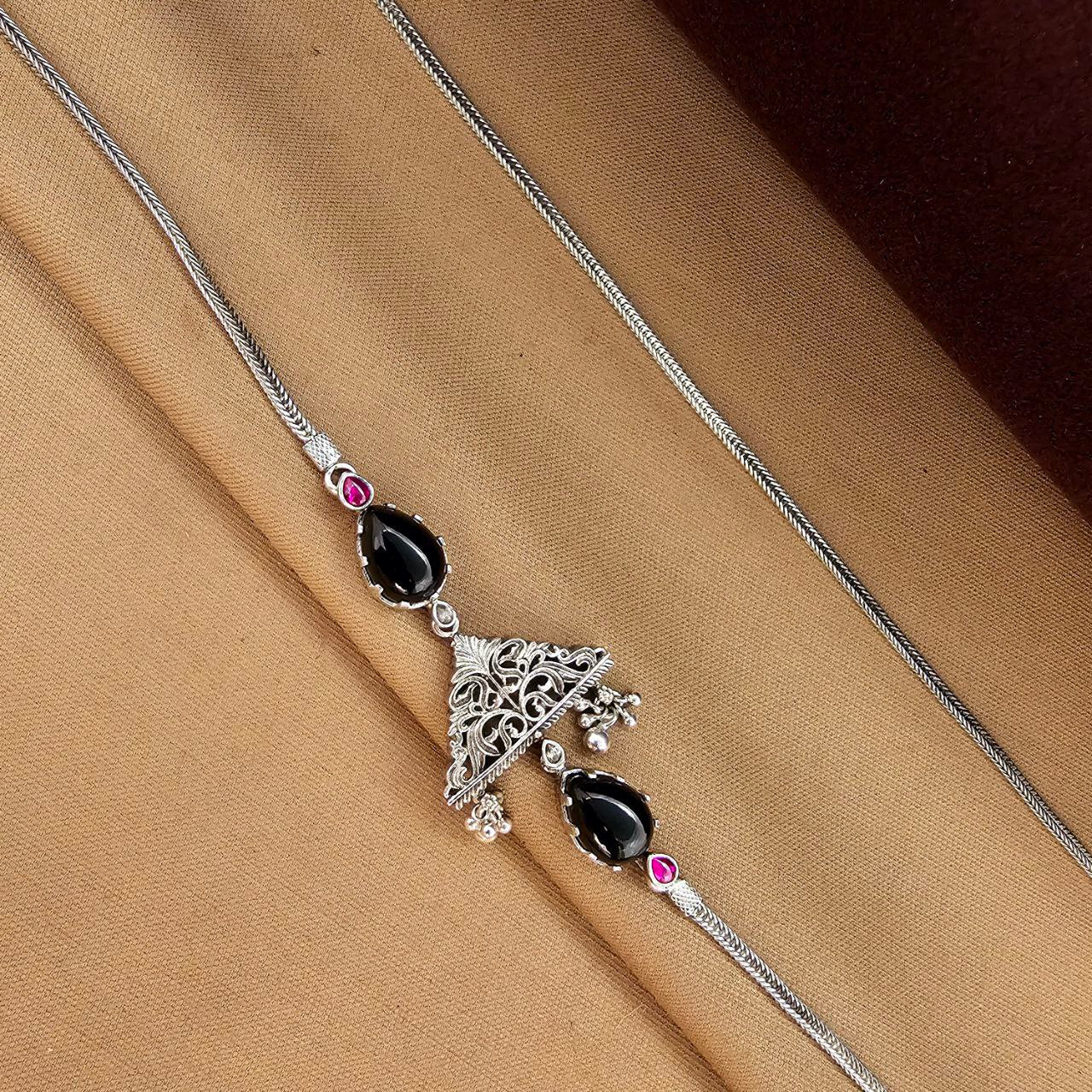 Black Onyx Mope Mala (N11573)