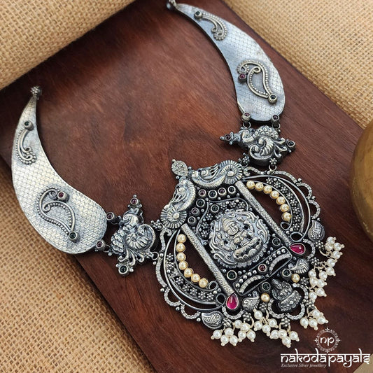 Lakshmi Pearled Drop Hasli (N10734)