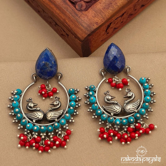 Emerald Blue Chandbali (C4131)
