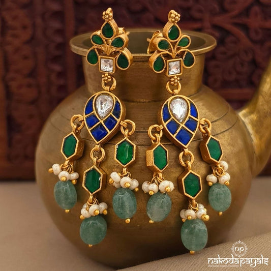 Kemp Floral Drops Chandbali (Ge11303)