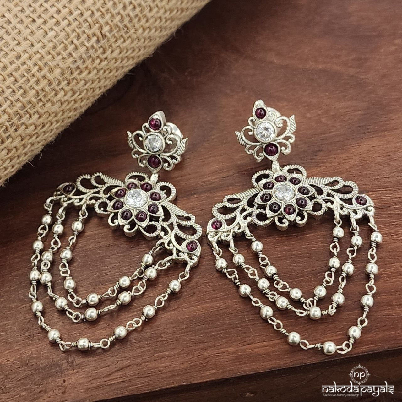 Layered Floral Earrings (C3705)