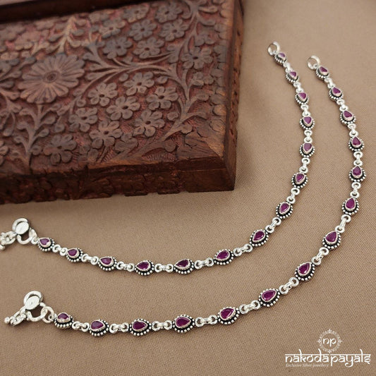 Pink Drop  Anklets (A6793)