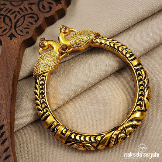 Peacock Glow Single Kada (Gk2892)