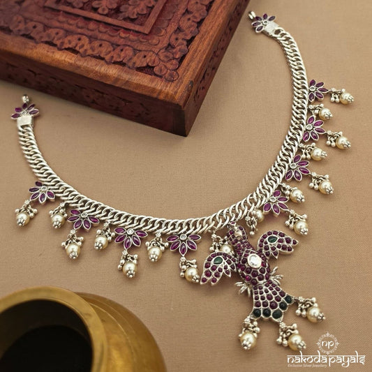 Red Gandaberunda pearl Neckpiece (N11906)
