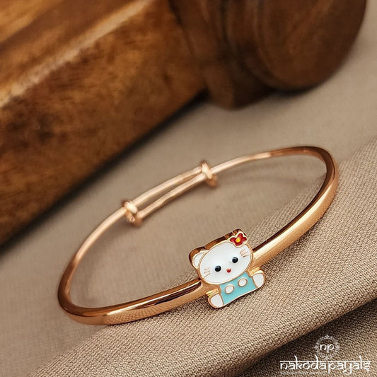 Rose Gold Hello Kitty Single Kada (Ka9431)
