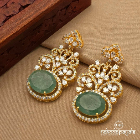 Graceful Green Earrings (Ge10698)