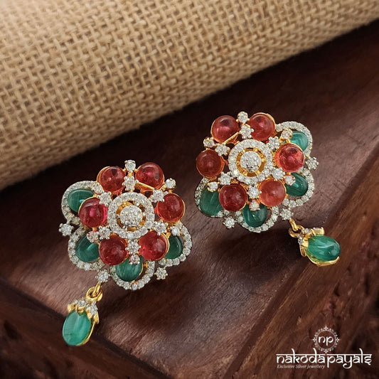 MultiColor CZ Earrings (Ge9785)