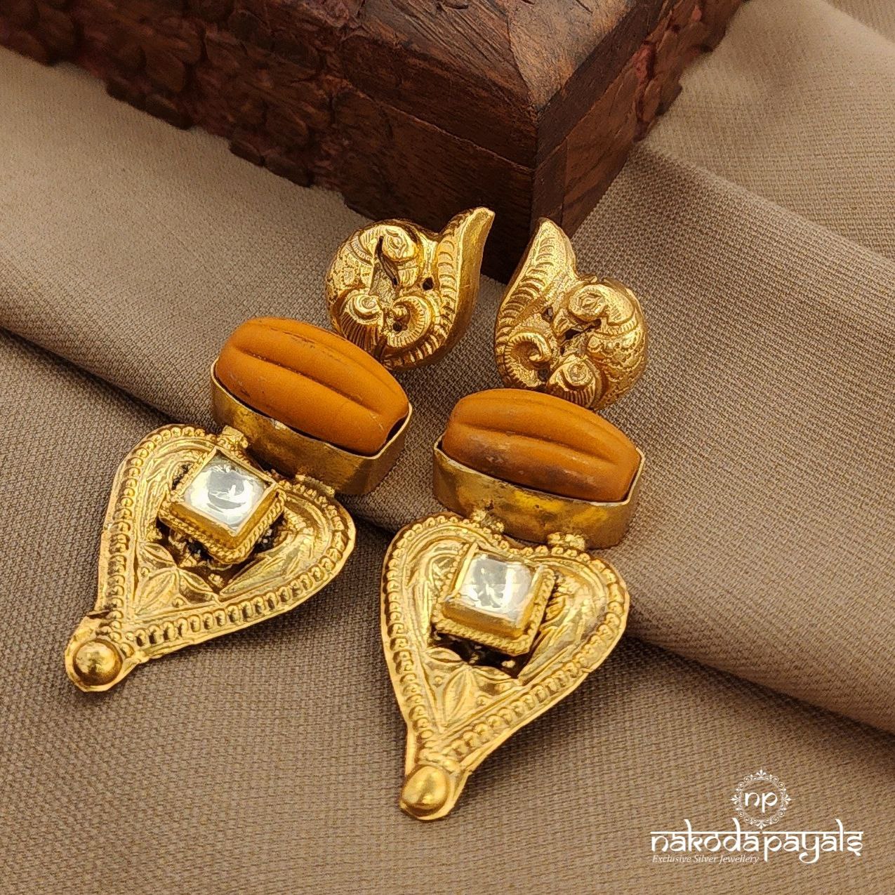 Sunset Coral  Earrings (Ge10302)