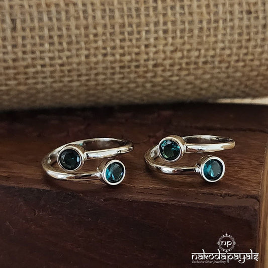 Green Adjustable Toerings (T4435)