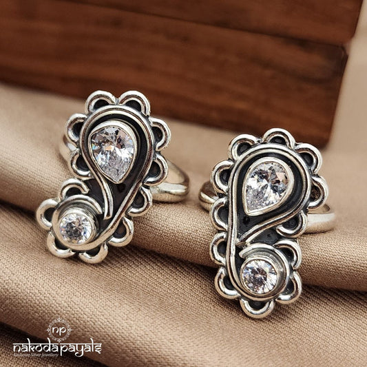 Big Mango White Toerings (T4643)