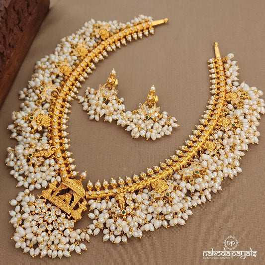 Palanquin Guttapusalu Neckpiece Set (Gn9683)