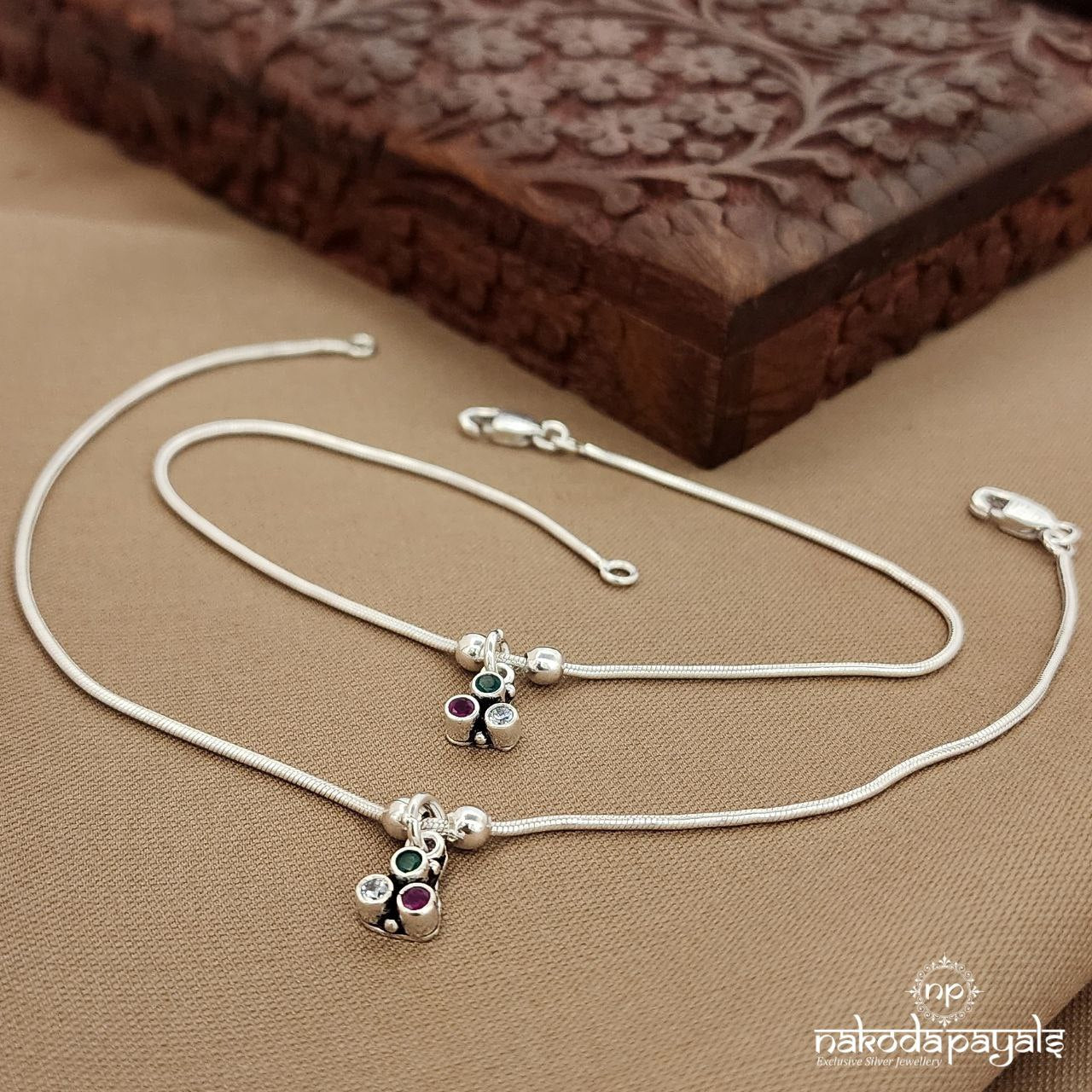 Dotted Multicolor Anklets (A6804)