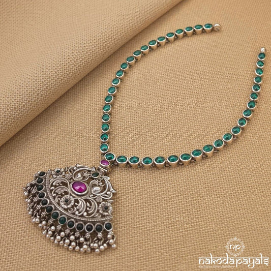 Greenish Oxidised Neckpiece (N11986)
