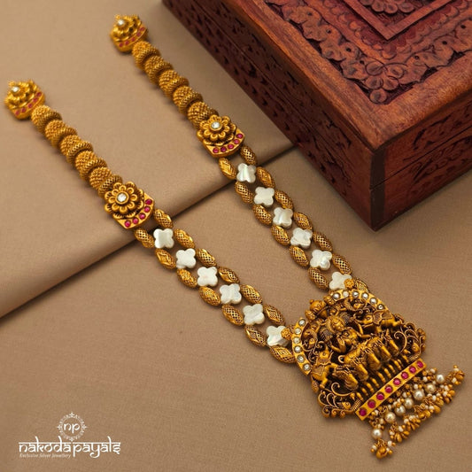 Charming MOP Lakshmi Aura Neckpiece (Gn10159)