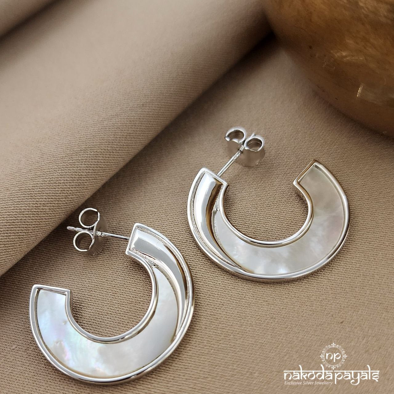Half Moon MOP Earrings (St3482)