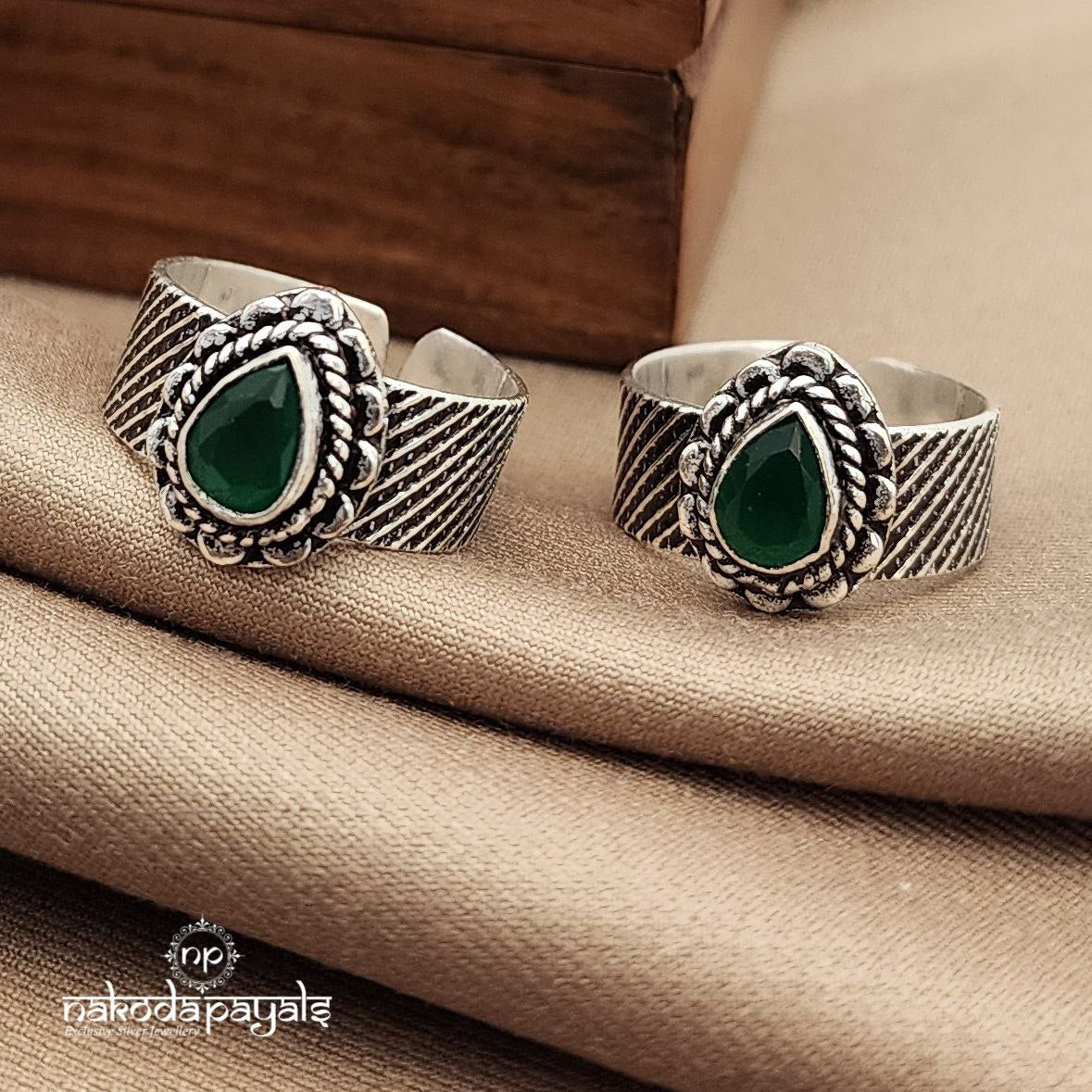 Drop Green Toebands (T4612)