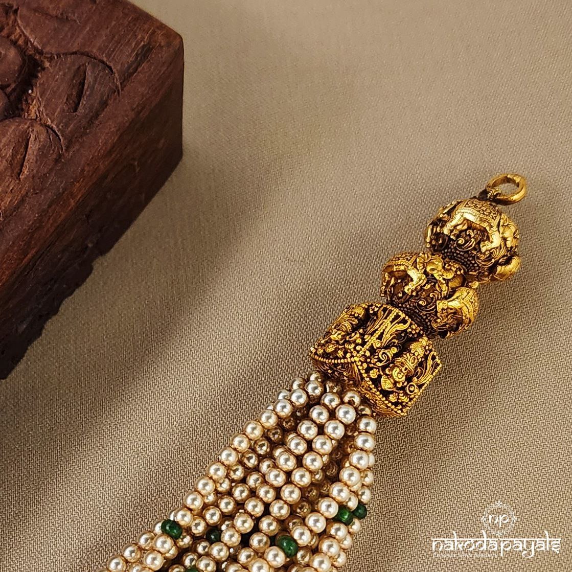 Temple Lakshmi Kundan Neckpiece (Gn8594)