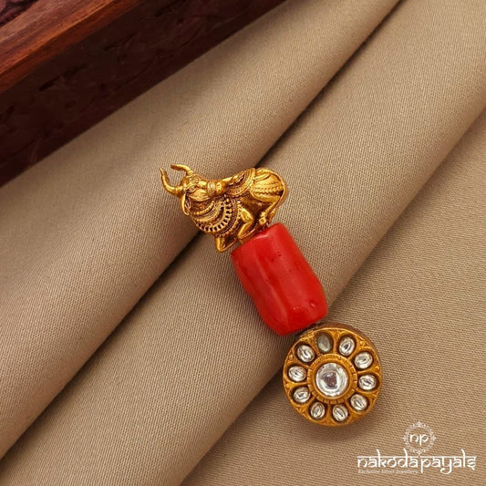Coral Nandi Pendant (Gp2250)