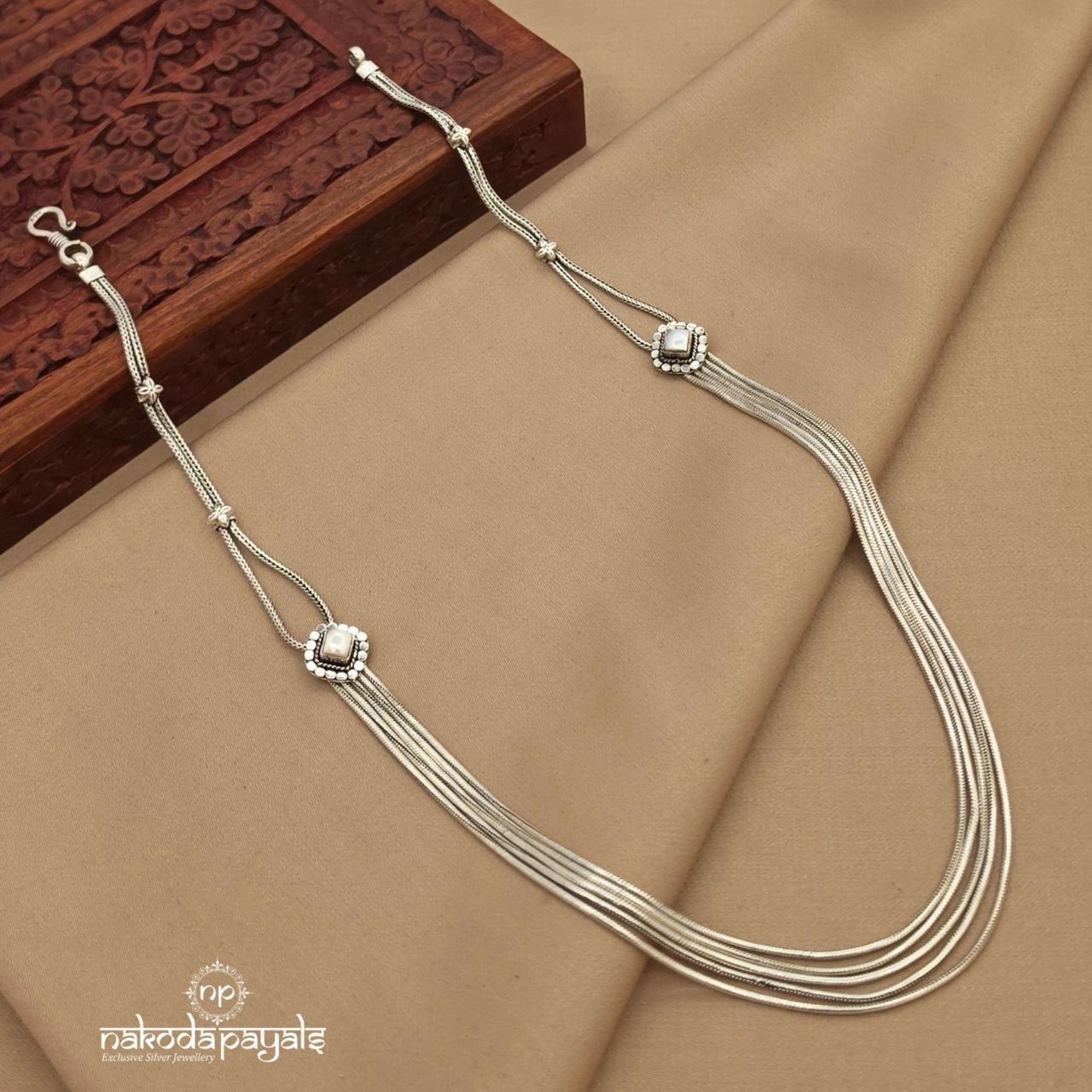 Pearl Oxidised Neckpiece (N11873)